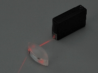 LED光源装置 LS-R　凸レンズを用いた屈折の実験