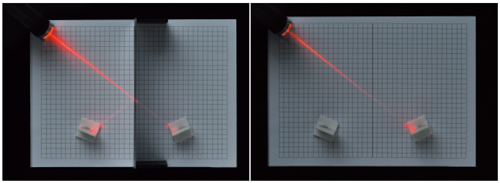 光の反射と像の関係実験器